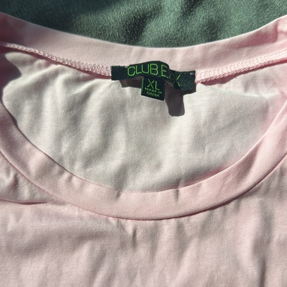 Dolls Kill Club Exx Pink Crop Wrap Waist Top XL - Picture 2 of 5